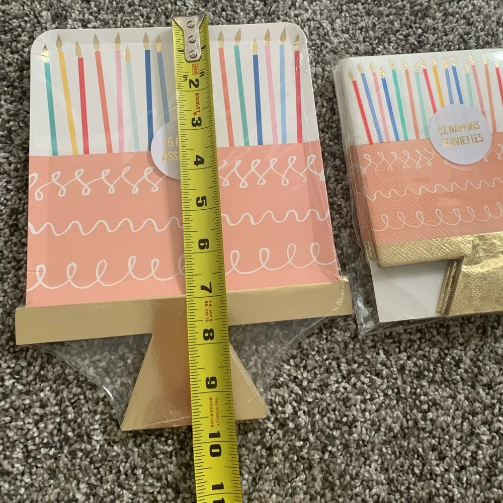 Meri Meri Birthday Cake Plates & Napkins